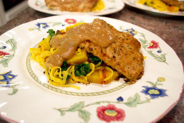 Gruyere Marsala Veal & Vegetable Taglioini