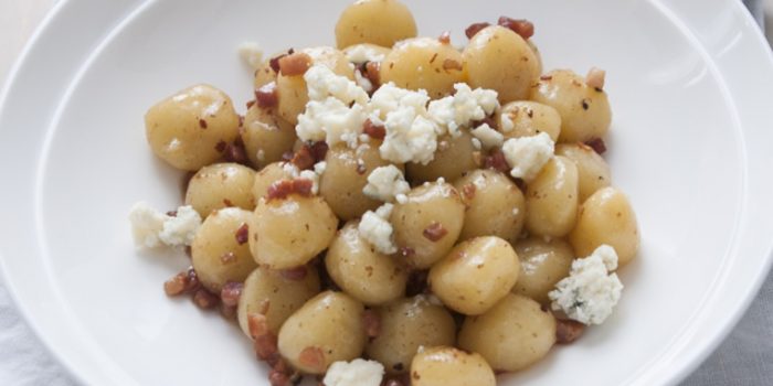 Spicy Marsala Gnocci with Gorgonzola