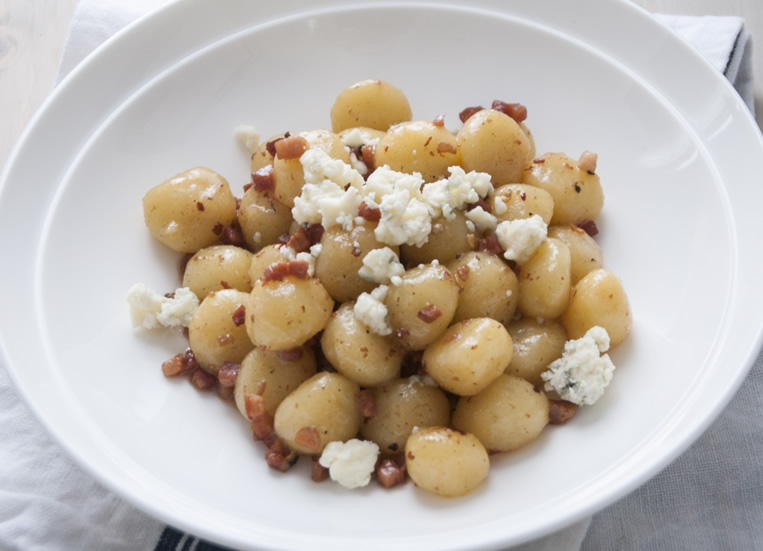 Spicy Marsala Gnocci with Gorgonzola