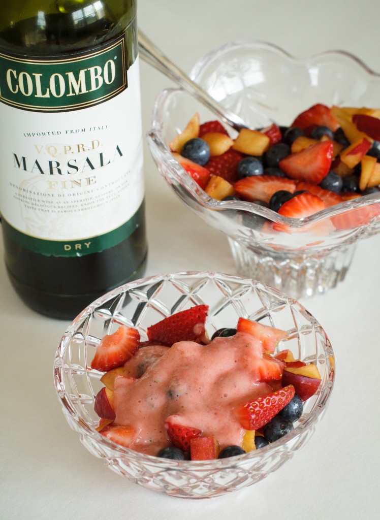 Fresh Fruit and Marsala Sauce